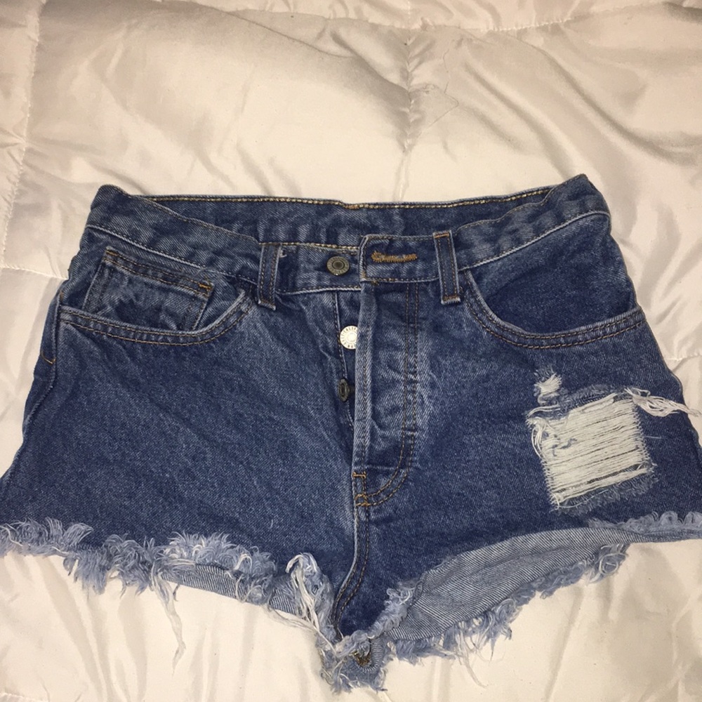 Brandy Melville ripped denim shorts
